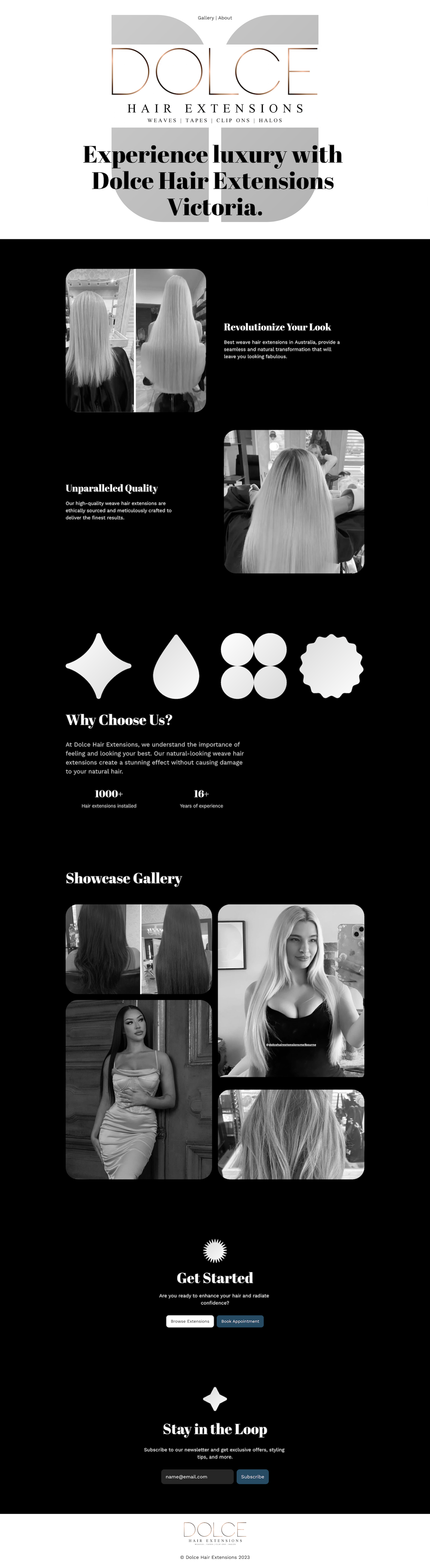 Web Design by degimakers for Dolce Extensions International  | Design #31244029