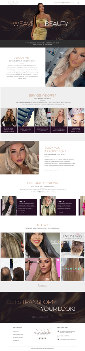 Web Design by *mary for Dolce Extensions International  | Design: #31264043