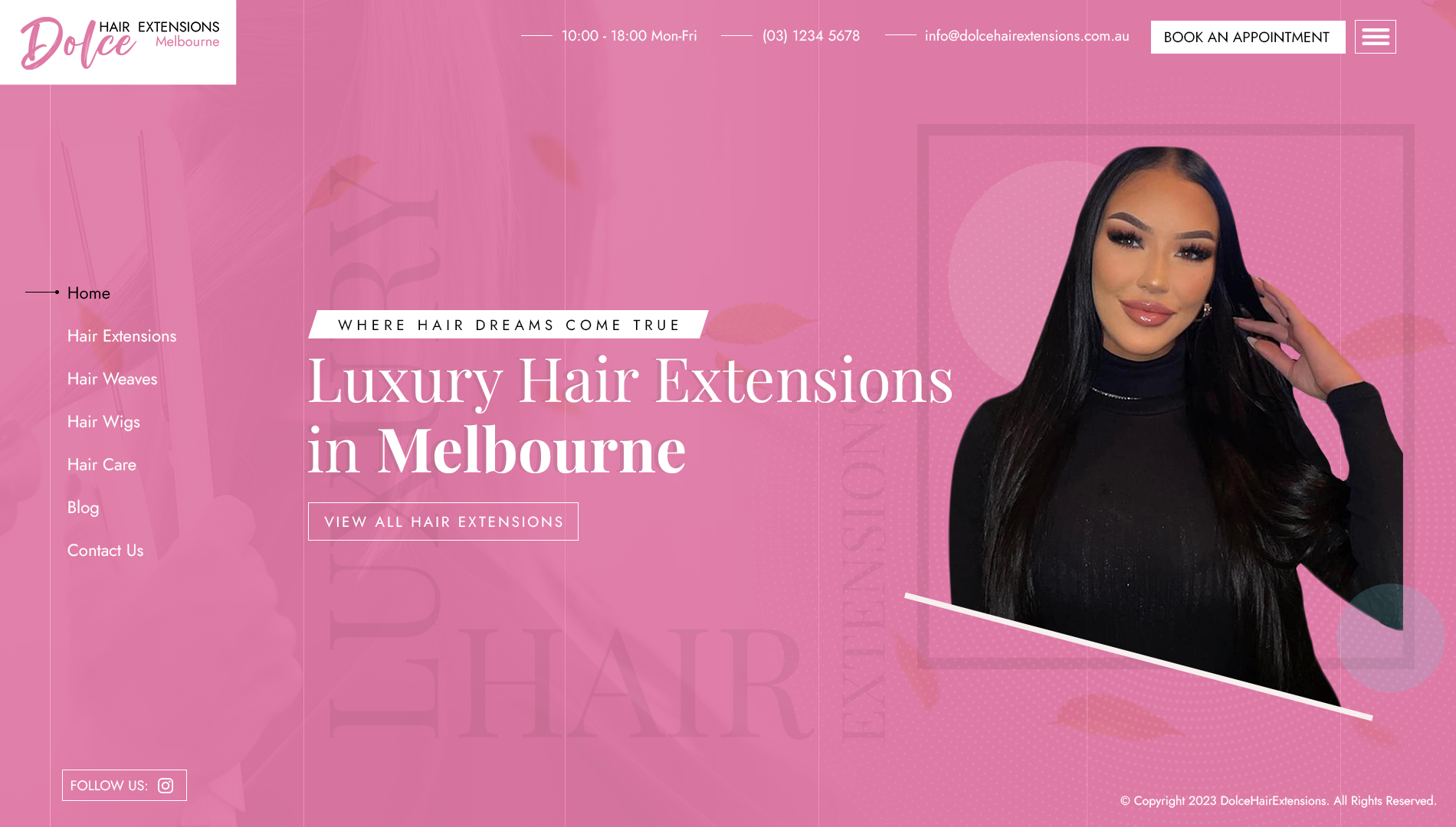 Web Design par GigSoftPro pour Dolce Extensions International  | Design #31247885