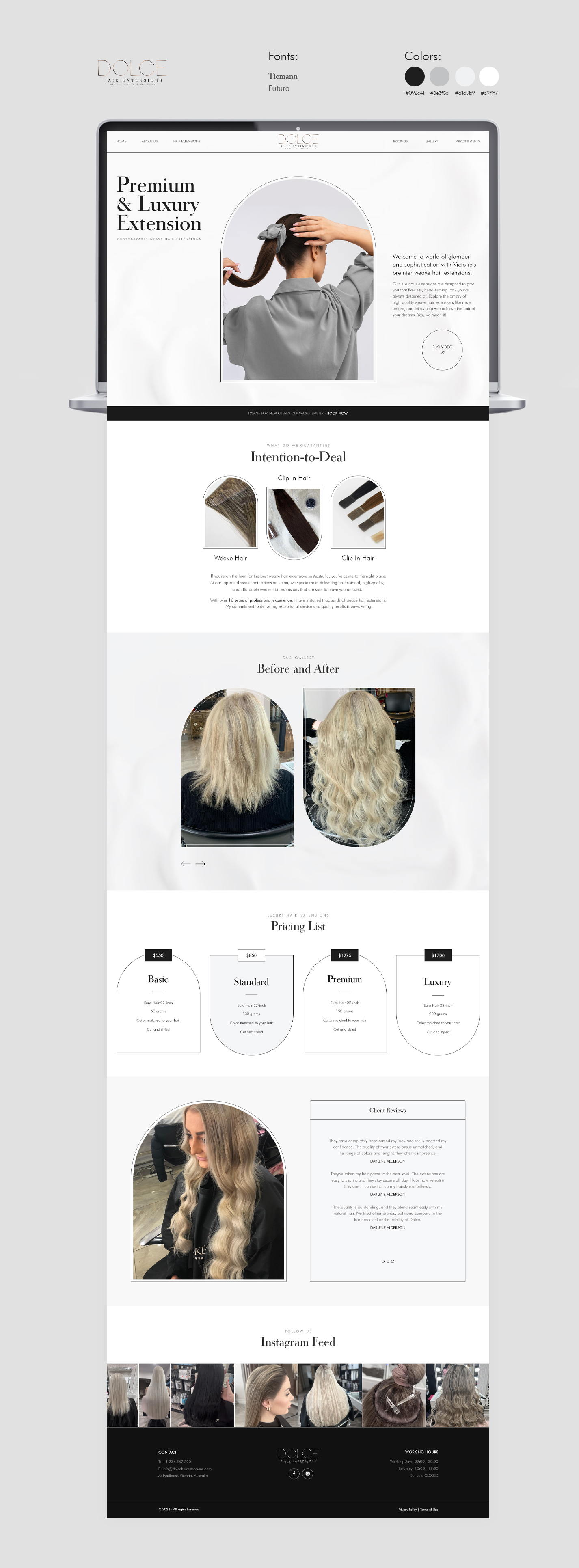 Web Design par PP² pour Dolce Extensions International  | Design #31252126
