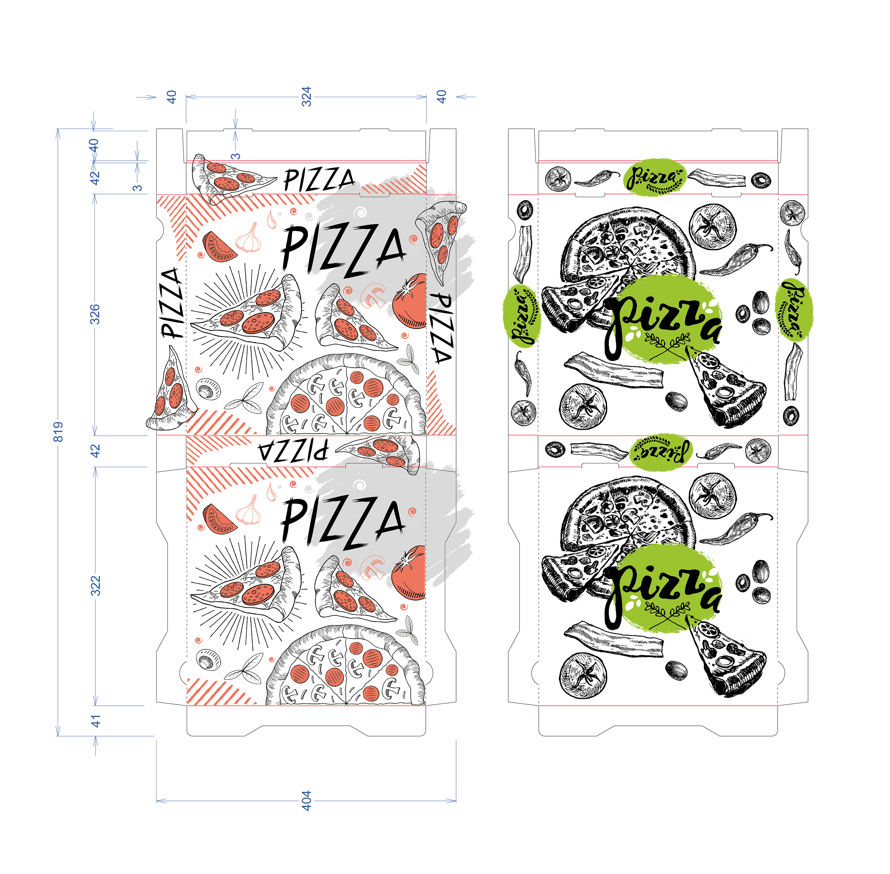 Packaging Design by Jose Lopez ( Verified Pro Designer ) for Delicious Network AG | Design #31463717