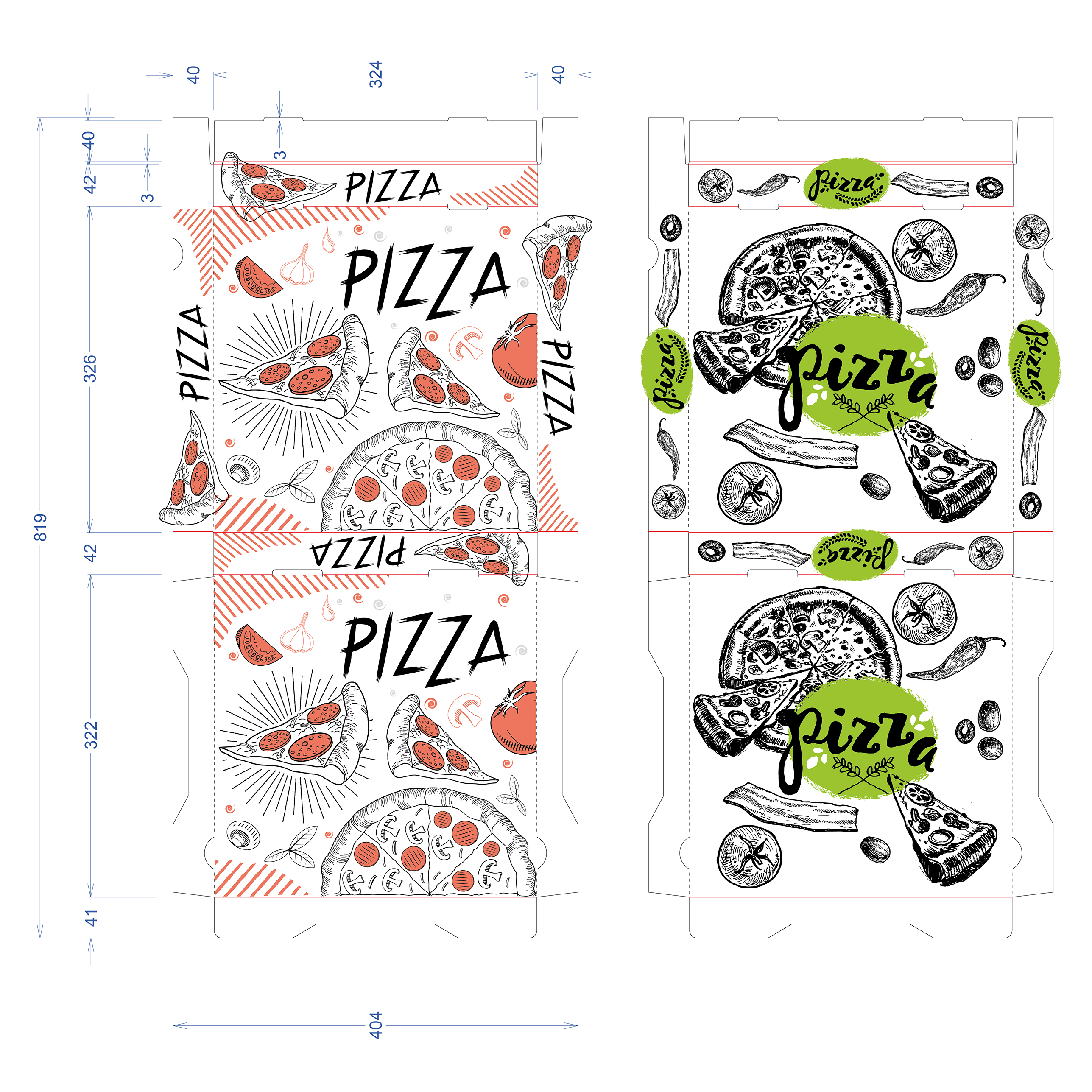 Packaging Design by Jose Lopez ( Verified Pro Designer ) for Delicious Network AG | Design #31468313