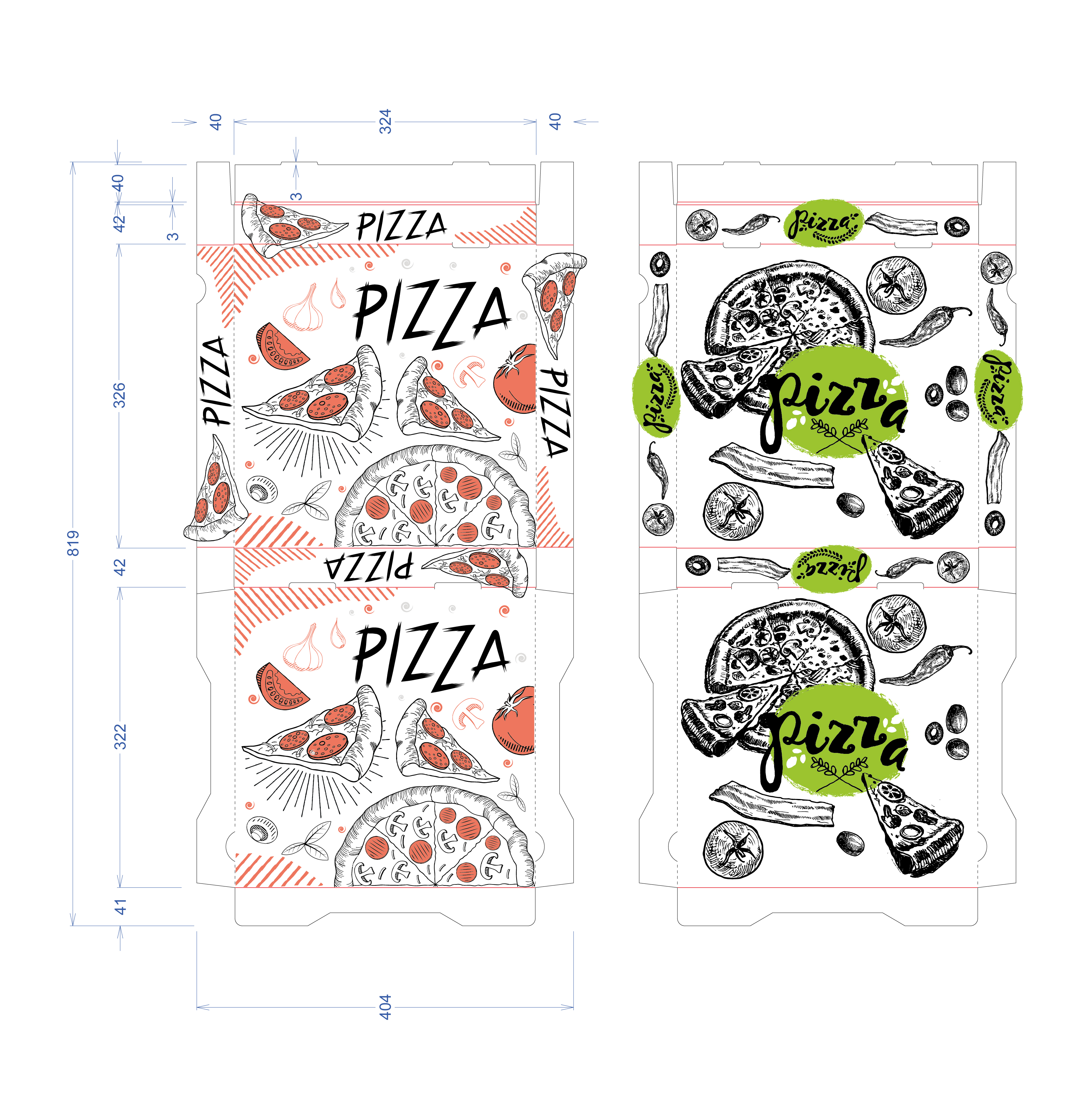 Packaging Design by Jose Lopez ( Verified Pro Designer ) for Delicious Network AG | Design #31469150