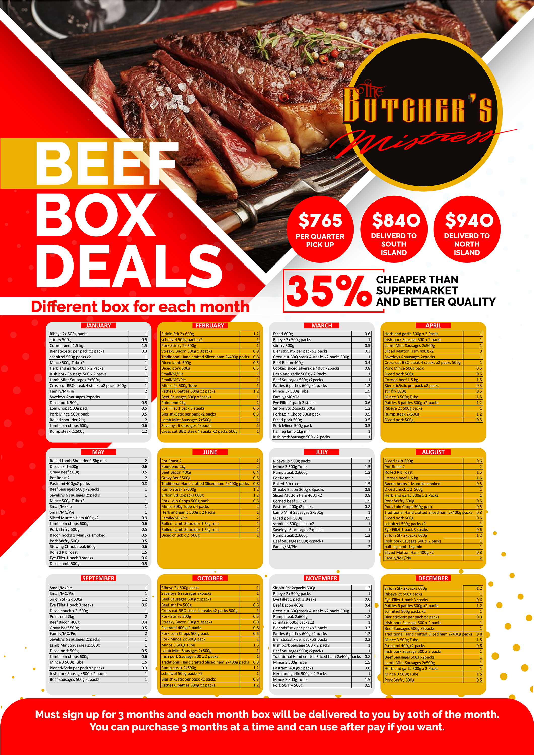 Diseño de Flyer por Mayuracww para The Butchers Mistress 2021 Ltd  | Diseño #31227729