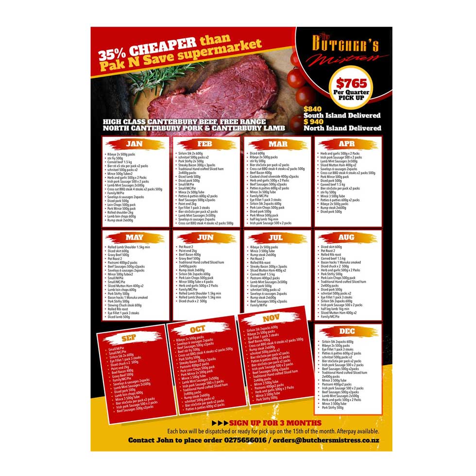 Diseño de Flyer por DA. para The Butchers Mistress 2021 Ltd  | Diseño #31254995