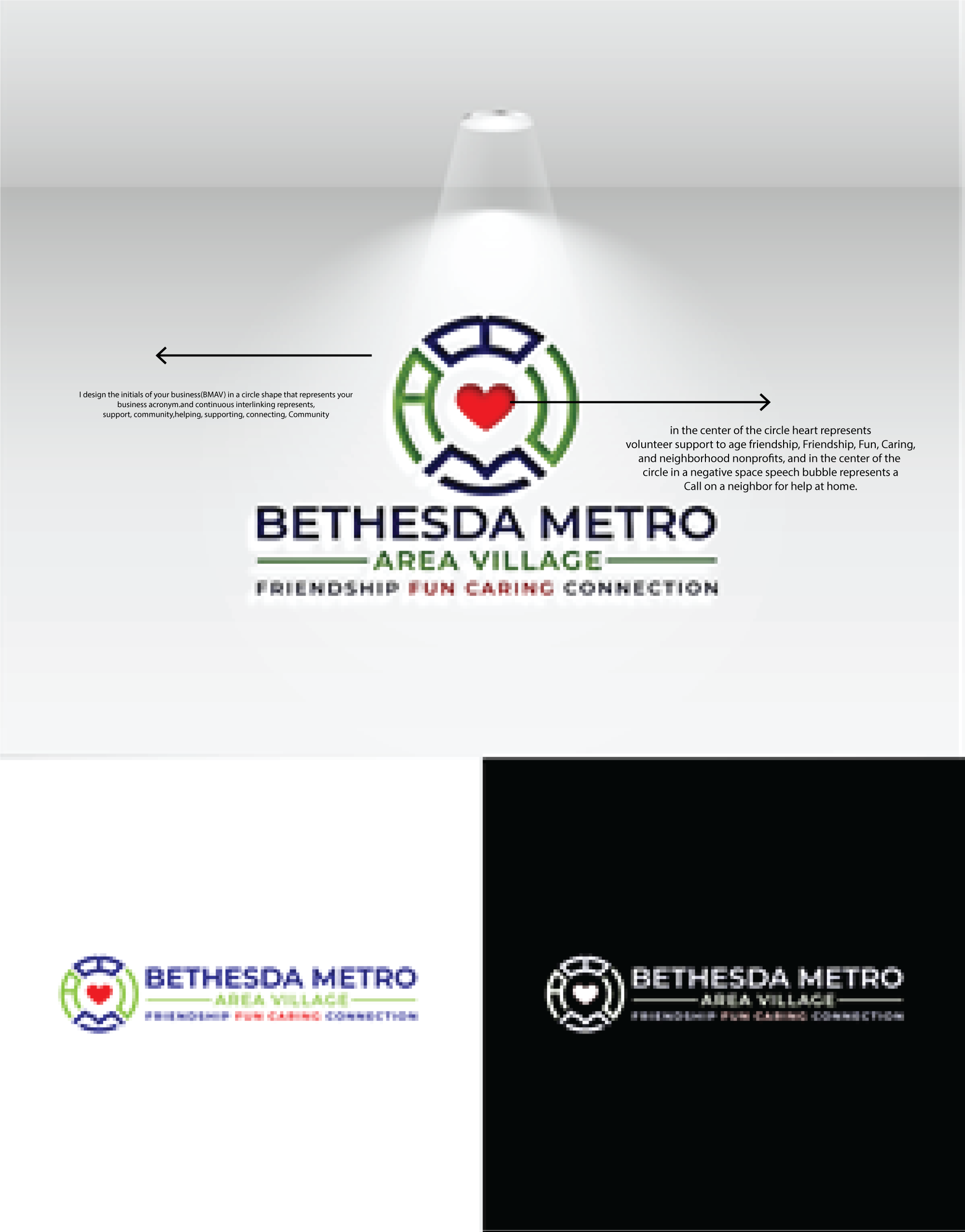 Logo Design by Ellene for Bethesda Metro Area Village | Design #31267372