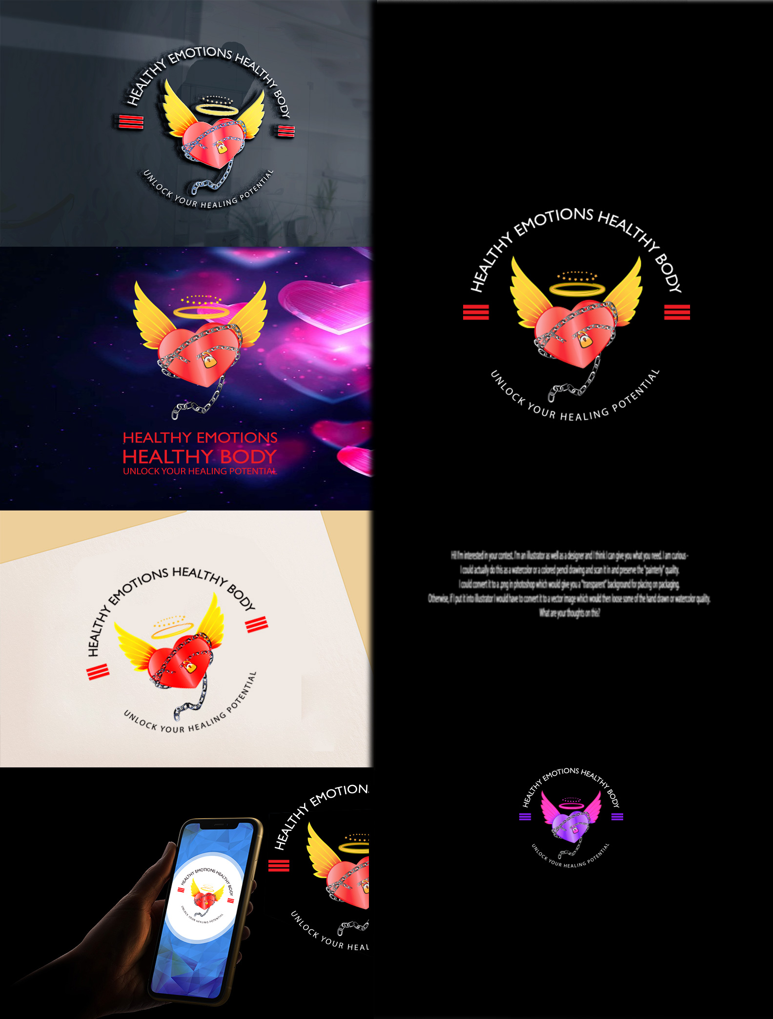 Diseño de Logo por Wonderful design para Healthy Emotions Healthy Body | Diseño #31238418