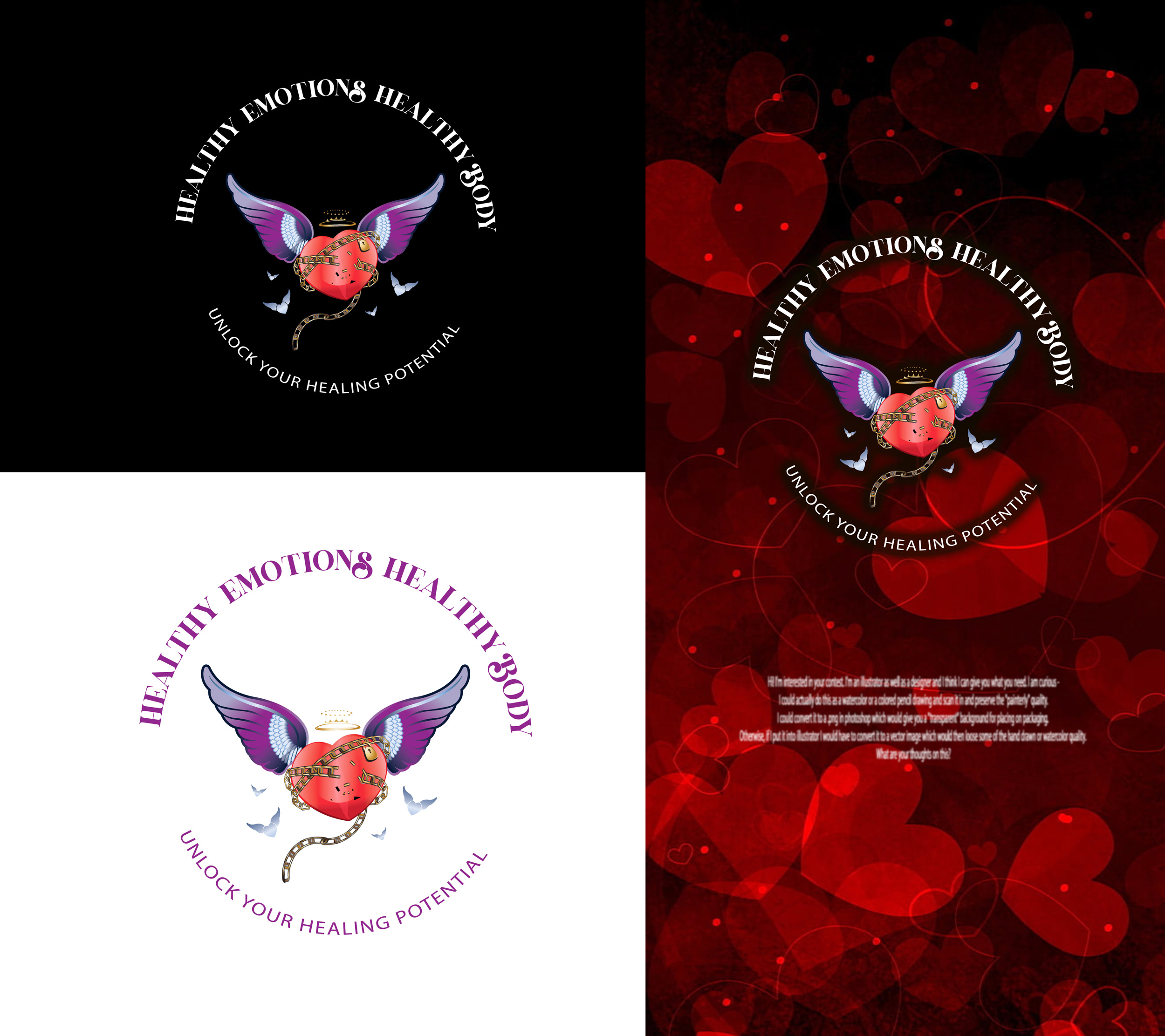 Logo Design by Wonderful design for Healthy Emotions Healthy Body | Design #31245289