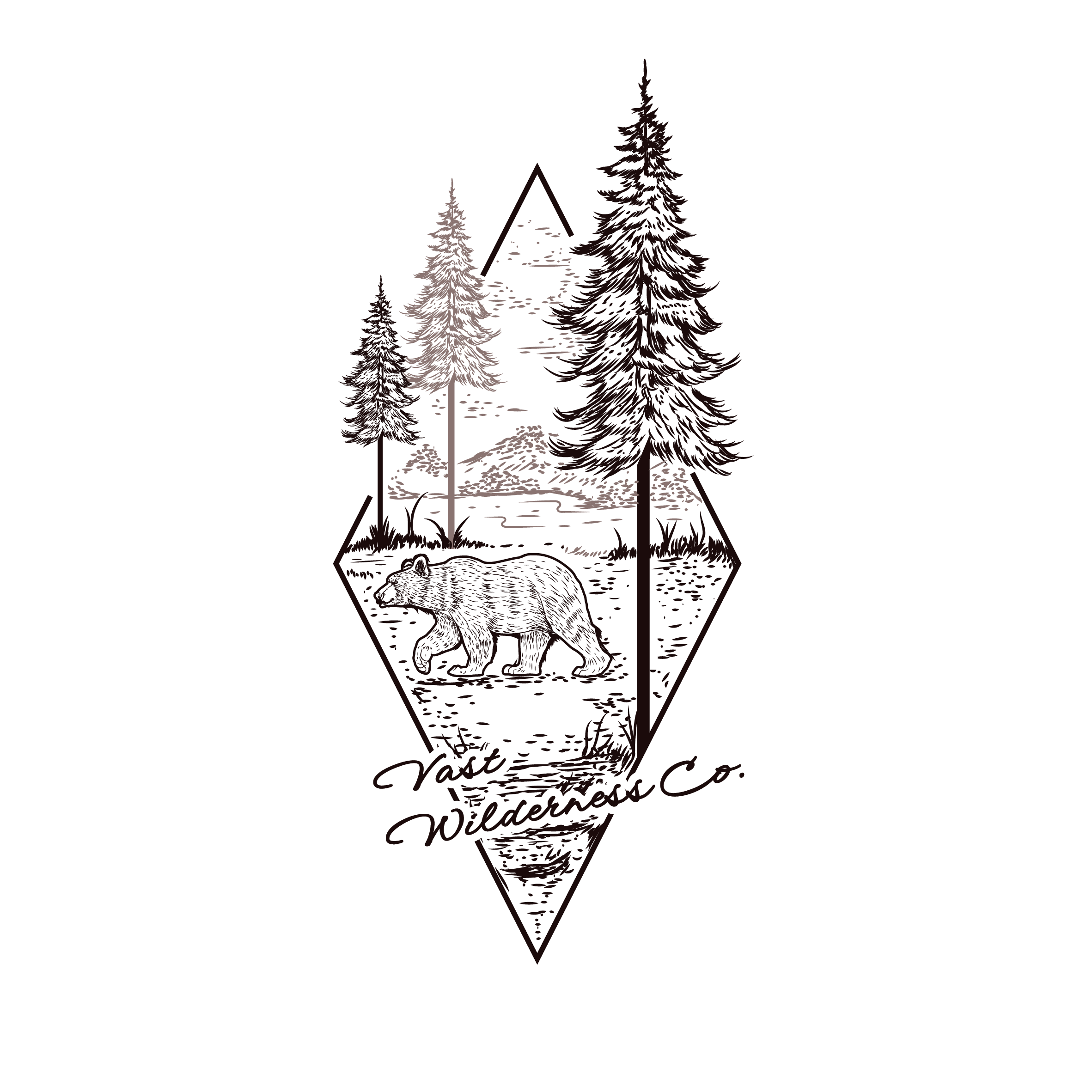 T-shirt Design by dskyvbc for Vast Wilderness Co.  | Design #31238352