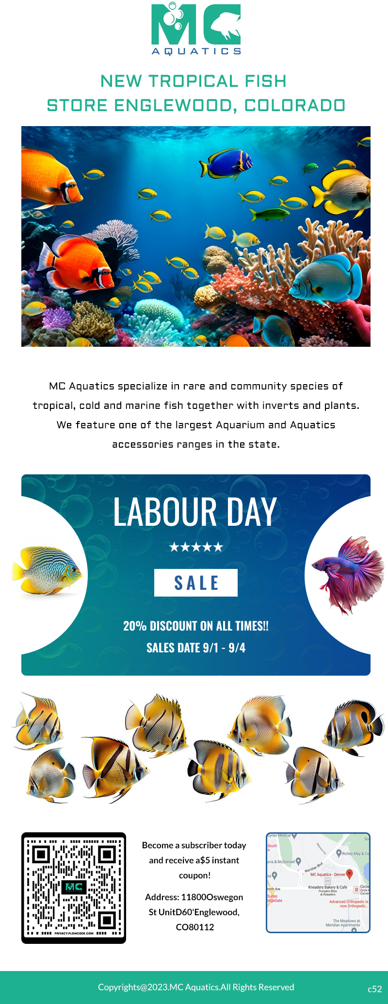 Email Marketing Design by pb for MC Aquatics | Design #31241031