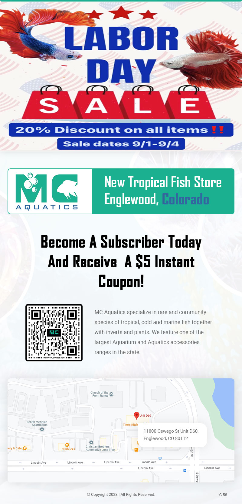 Email Marketing Design by pb for MC Aquatics | Design #31241032