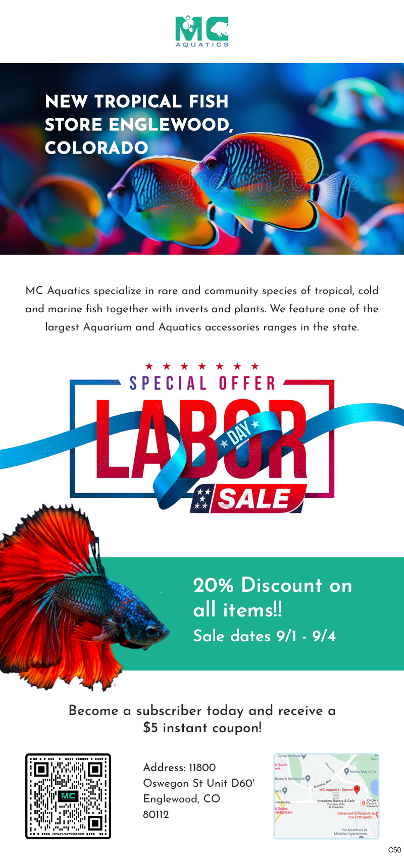 Email Marketing Design by pb for MC Aquatics | Design #31241033