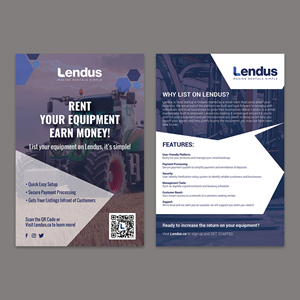 Flyer Design by YourLogoMaster for Lendus Ltd.  | Design: #31254108