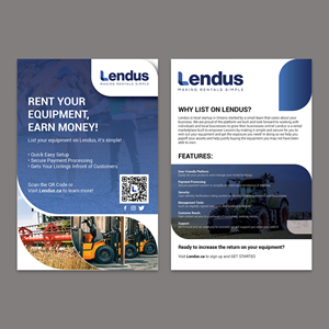 Flyer Design by YourLogoMaster for Lendus Ltd.  | Design: #31254109