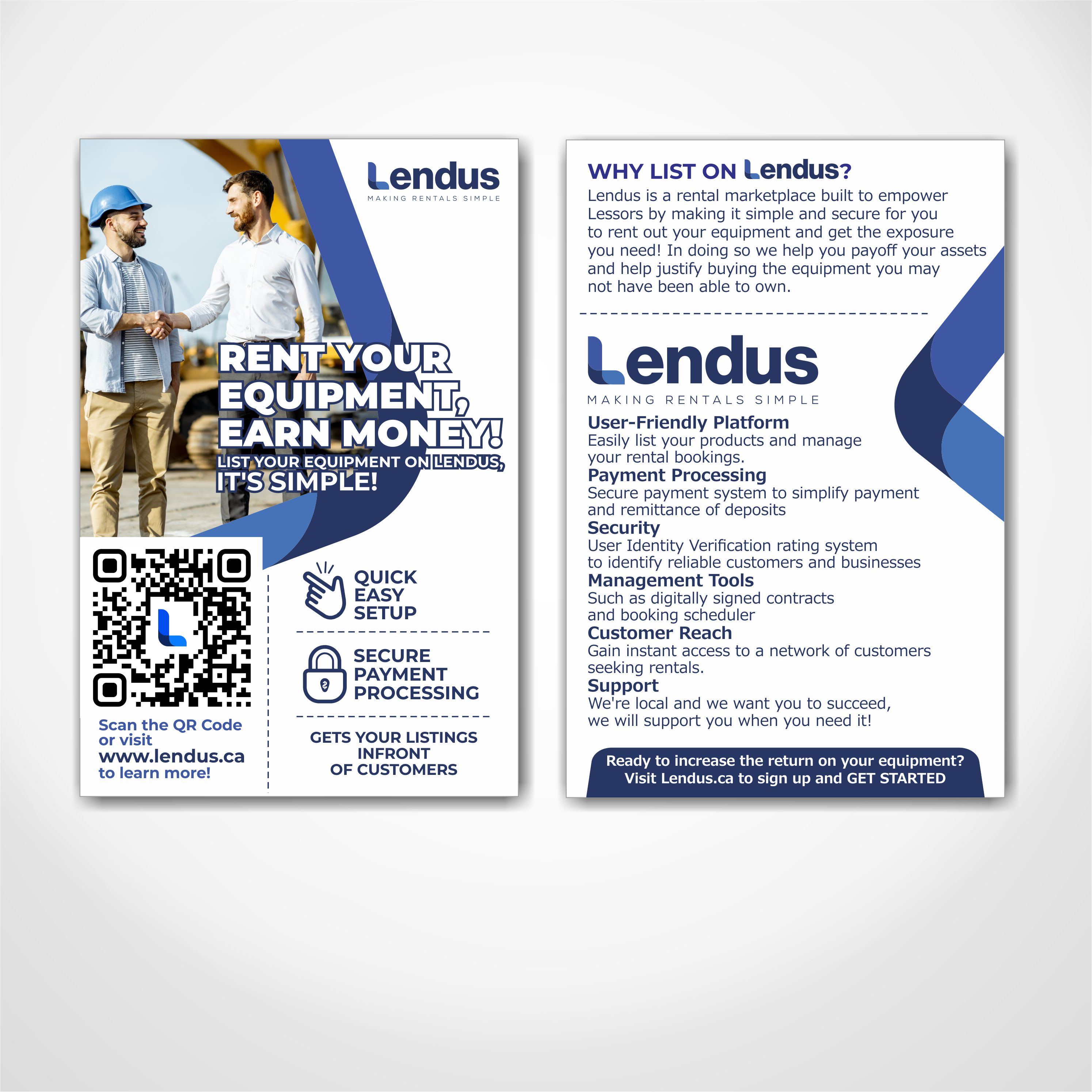 Flyer Design by Bang Design for Lendus Ltd.  | Design #31270732