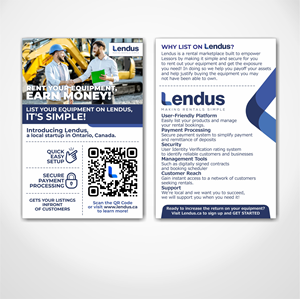 Flyer Design by Bang Design for Lendus Ltd.  | Design: #31270744