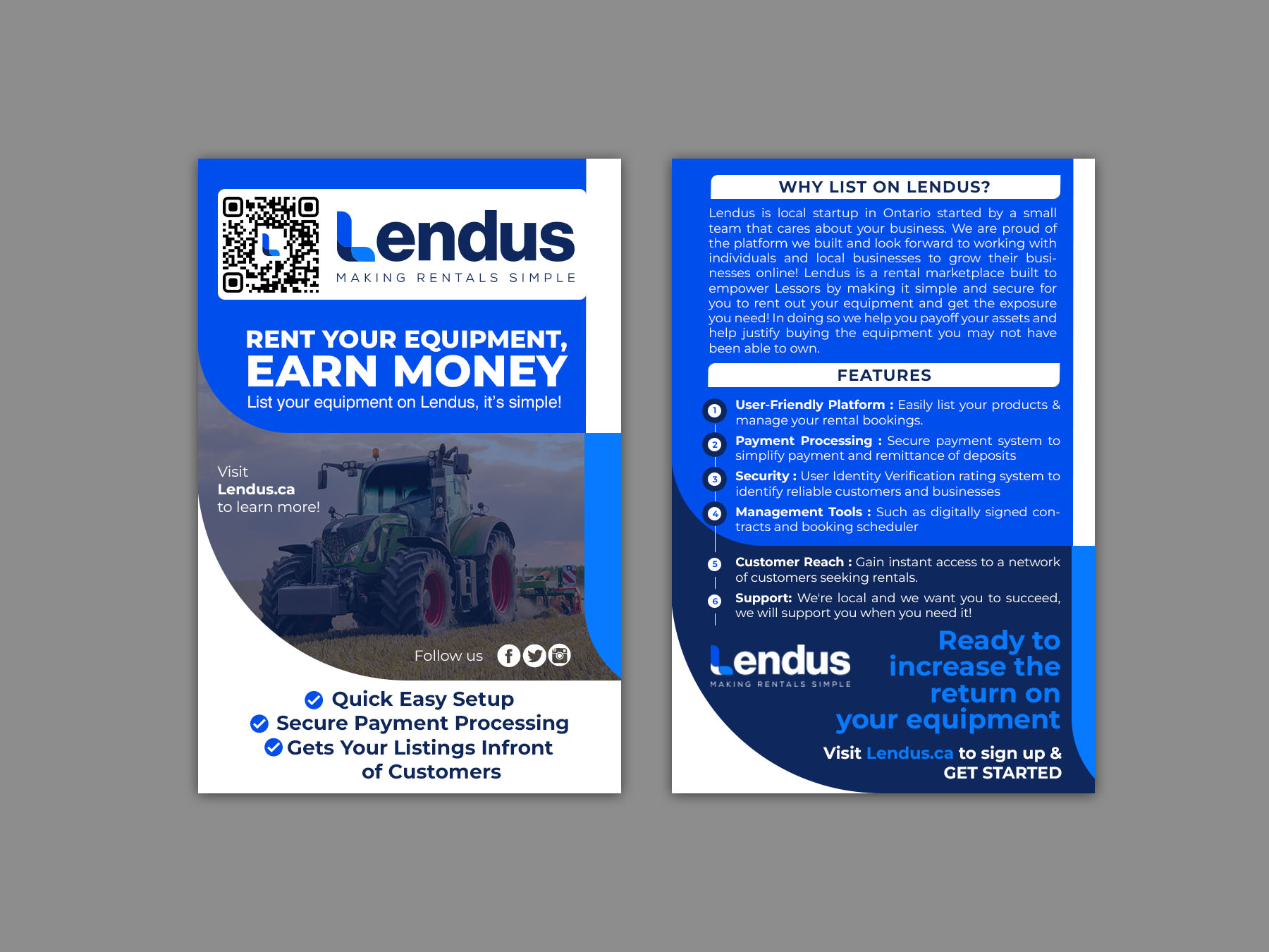 Flyer Design by Brand aid for Lendus Ltd.  | Design #31269365
