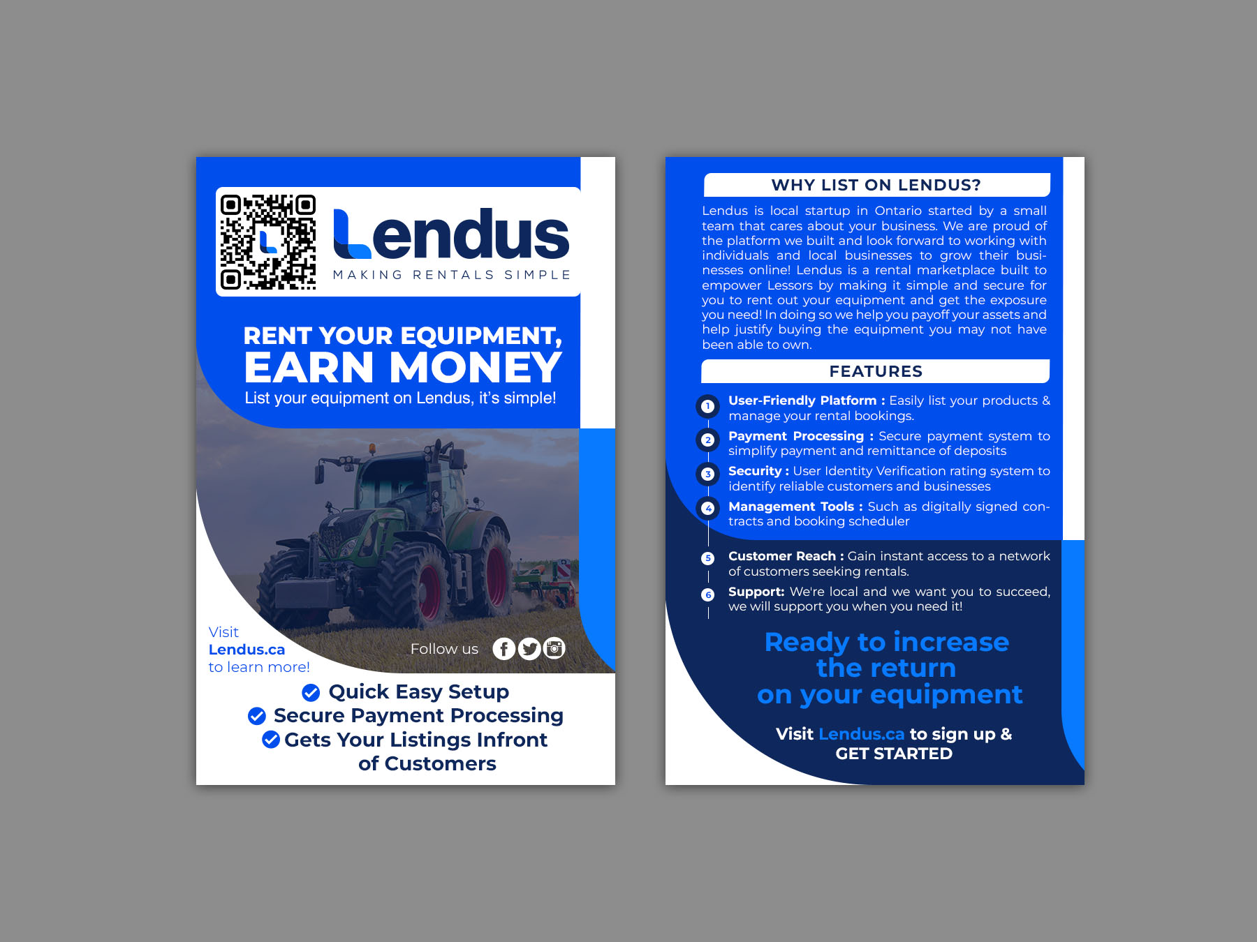 Flyer Design by Brand aid for Lendus Ltd.  | Design #31269366