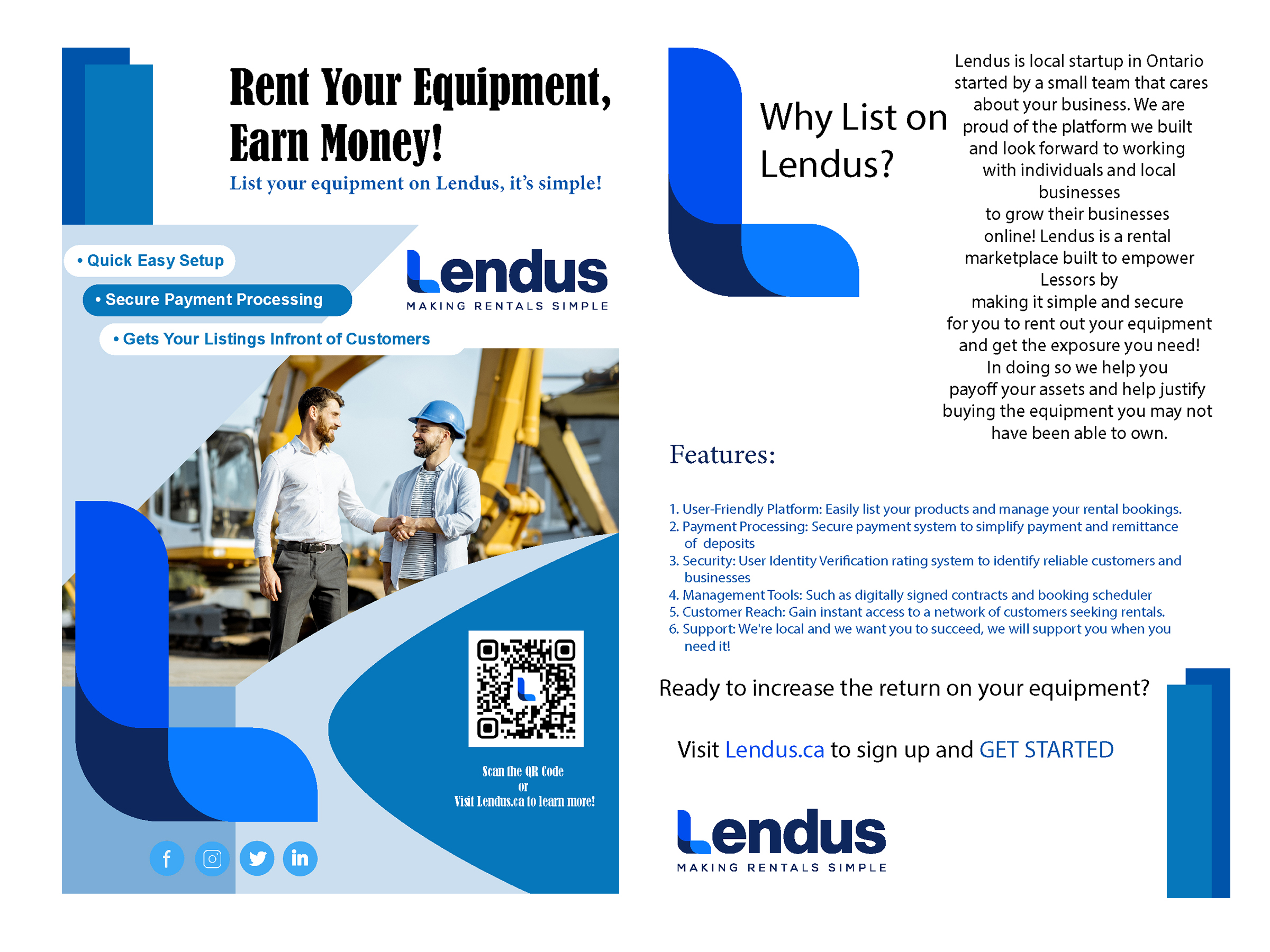 Diseño de Flyer por Colourart para Lendus Ltd.  | Diseño #31240575