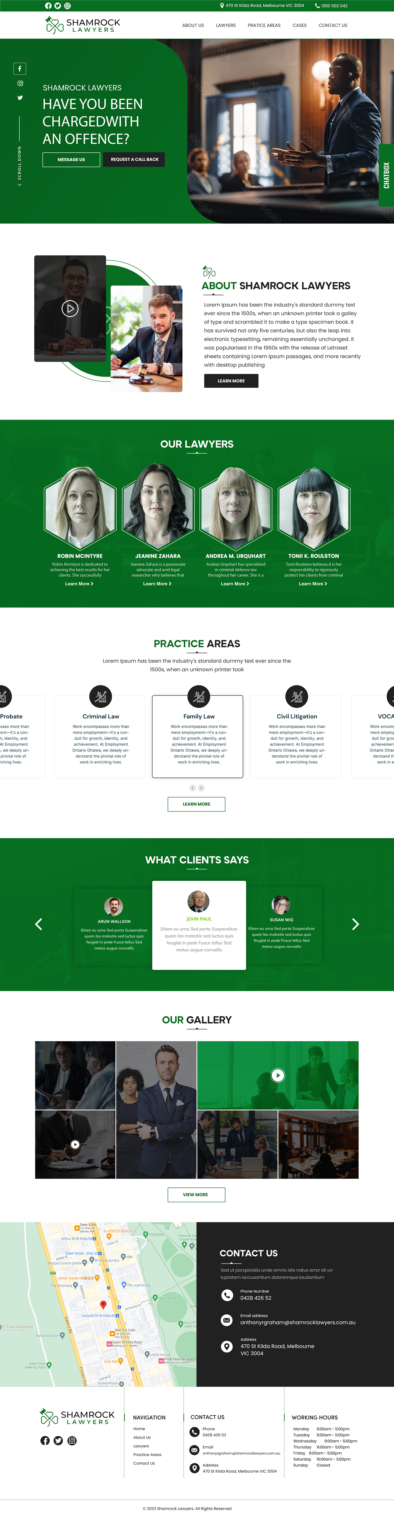 Web-Design von HARSH SAINI für Shamrock Lawyers Pty Ltd | Design #31274795