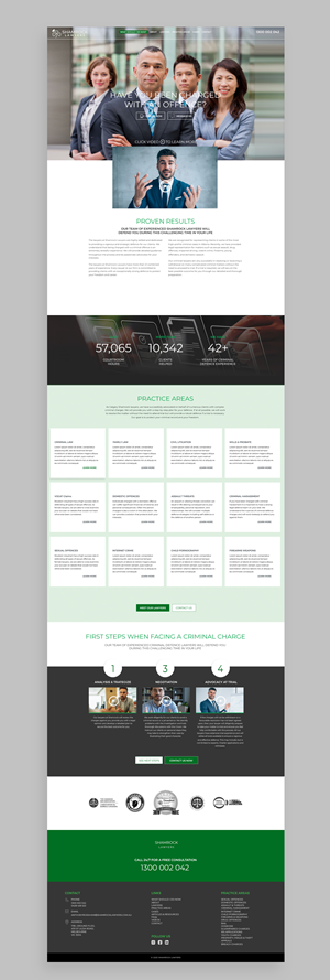 Web-Design von mscreations.lk für Shamrock Lawyers Pty Ltd | Design #31247262