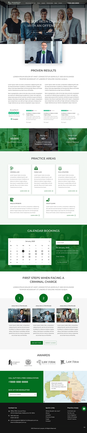Web Design by pb for Shamrock Lawyers Pty Ltd | Design: #31251078