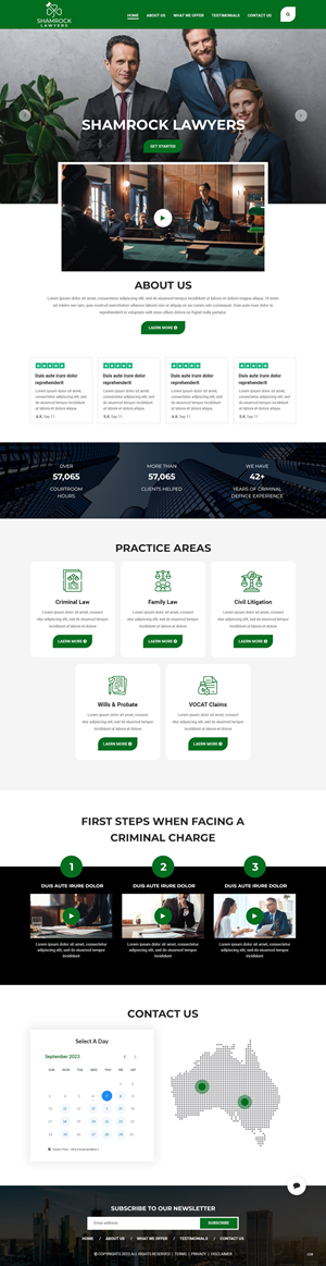 Web Design by pb for Shamrock Lawyers Pty Ltd | Design: #31251080