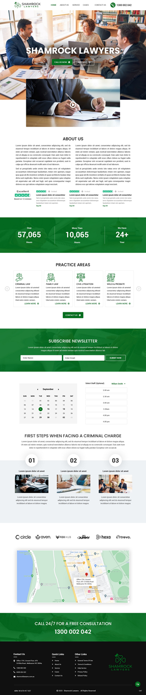Web Design by pb for Shamrock Lawyers Pty Ltd | Design: #31251081