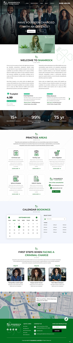 Web Design by pb for Shamrock Lawyers Pty Ltd | Design: #31251092