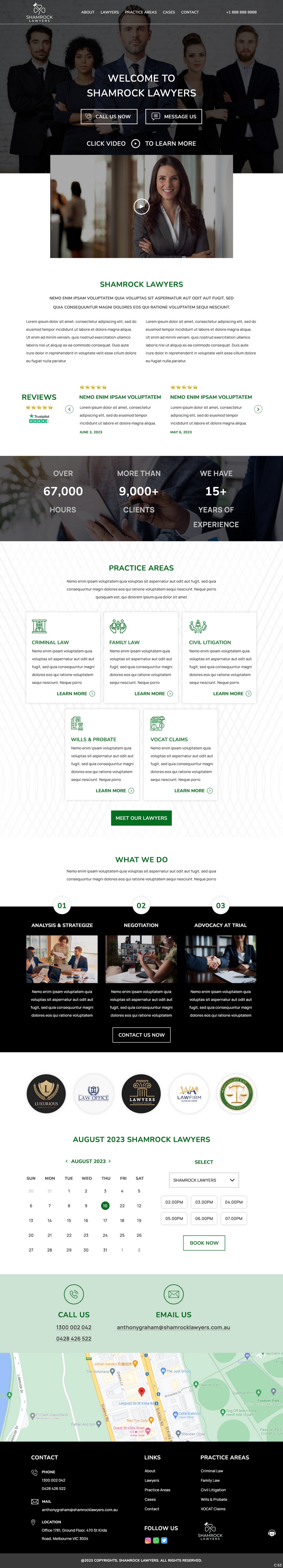 Web Design by pb for Shamrock Lawyers Pty Ltd | Design #31251093
