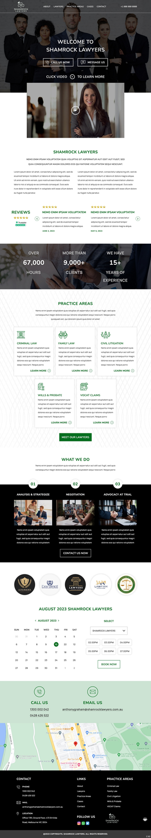 Web Design by pb for Shamrock Lawyers Pty Ltd | Design: #31251093