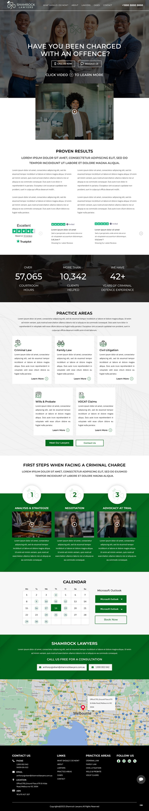 Web Design by pb for Shamrock Lawyers Pty Ltd | Design: #31251095