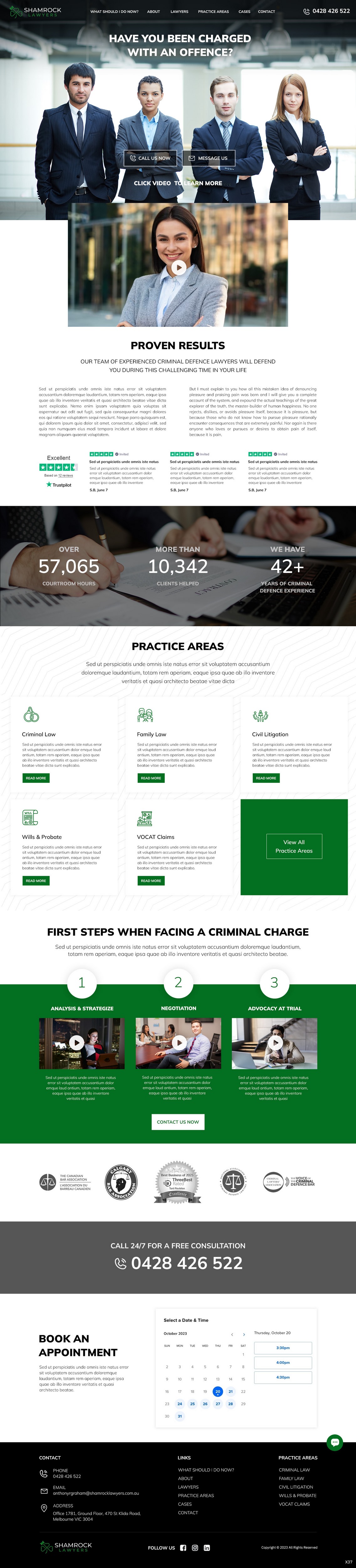 Web Design by pb for Shamrock Lawyers Pty Ltd | Design #31251098