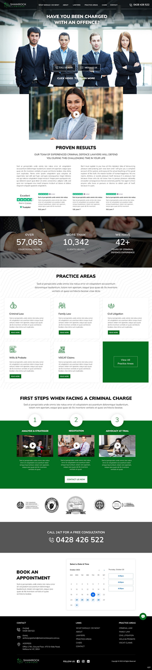 Web Design by pb for Shamrock Lawyers Pty Ltd | Design: #31251098