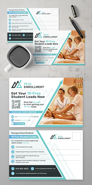 Postcard Design by KreativeMadz for Zasady / Peak Enrollment | Design: #31256162