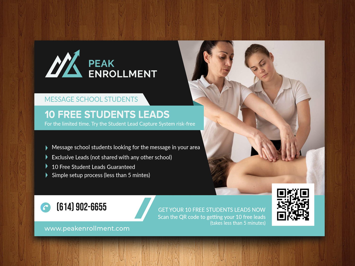 Postkarten-Design von Graphixpointt für Zasady / Peak Enrollment | Design #31248398