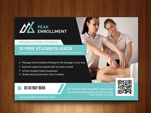 Postcard Design by Graphixpointt for Zasady / Peak Enrollment | Design: #31248398