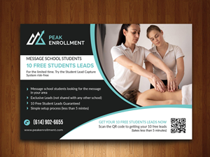 Postcard Design by Graphixpointt for Zasady / Peak Enrollment | Design: #31248647