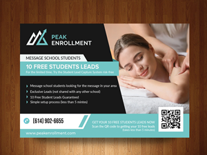 Postcard Design by Graphixpointt for Zasady / Peak Enrollment | Design: #31264782