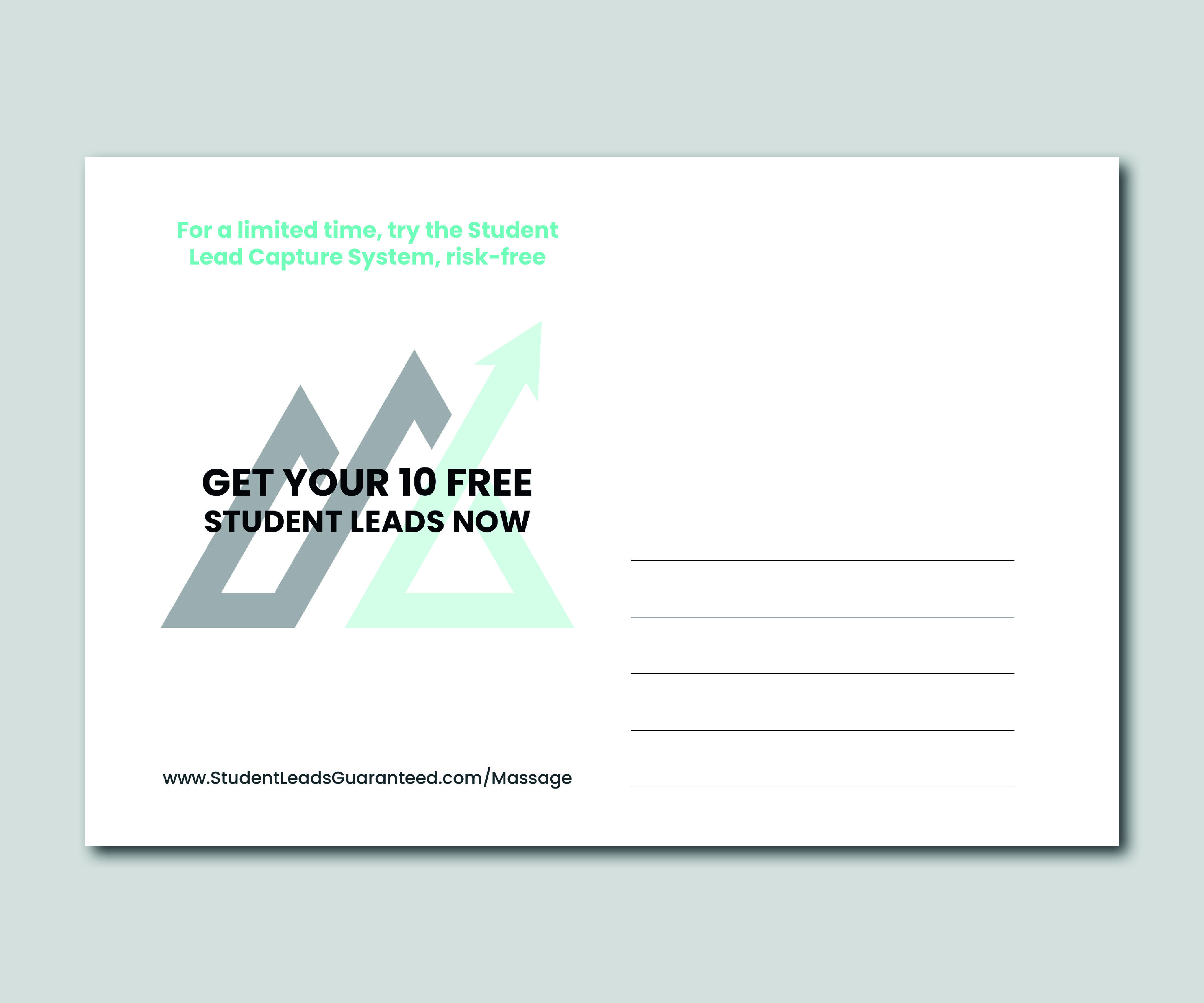 Postcard Design by Peppermint_grafik for Zasady / Peak Enrollment | Design #31266081