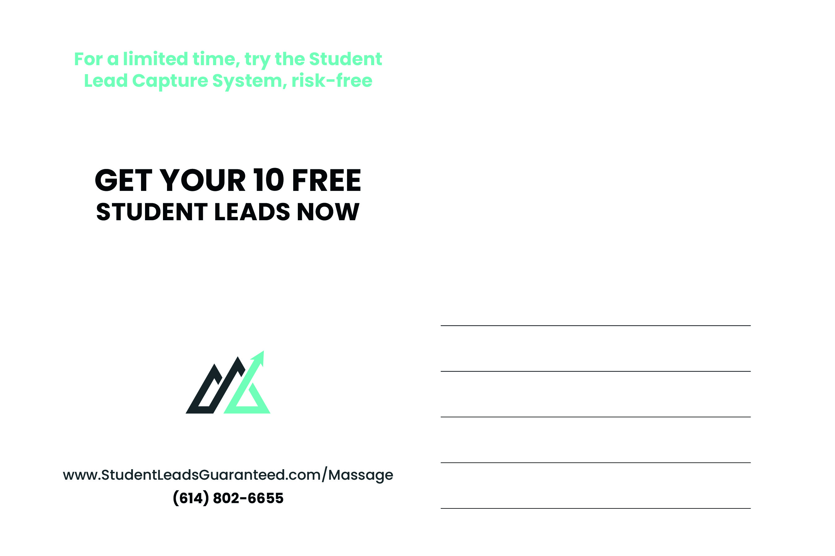 Postcard Design by Peppermint_grafik for Zasady / Peak Enrollment | Design #31266182