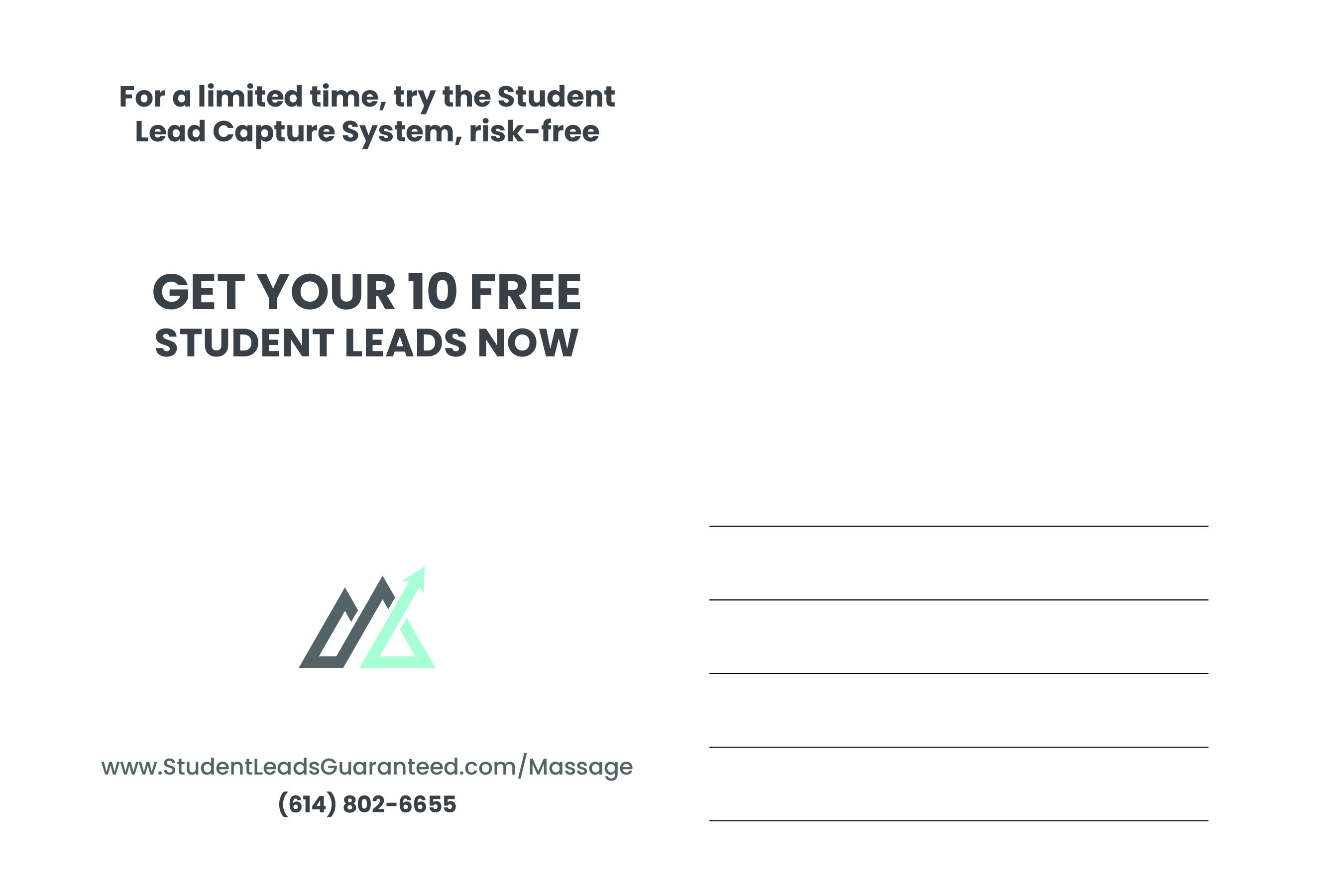 Design de Carte Postale par Peppermint_grafik pour Zasady / Peak Enrollment | Design #31266189