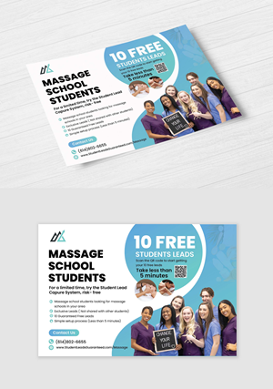 Postcard Design by Asma03 for Zasady / Peak Enrollment | Design: #31257625