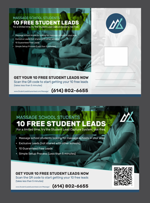 Postcard Design by Yash4 for Zasady / Peak Enrollment | Design: #31253205