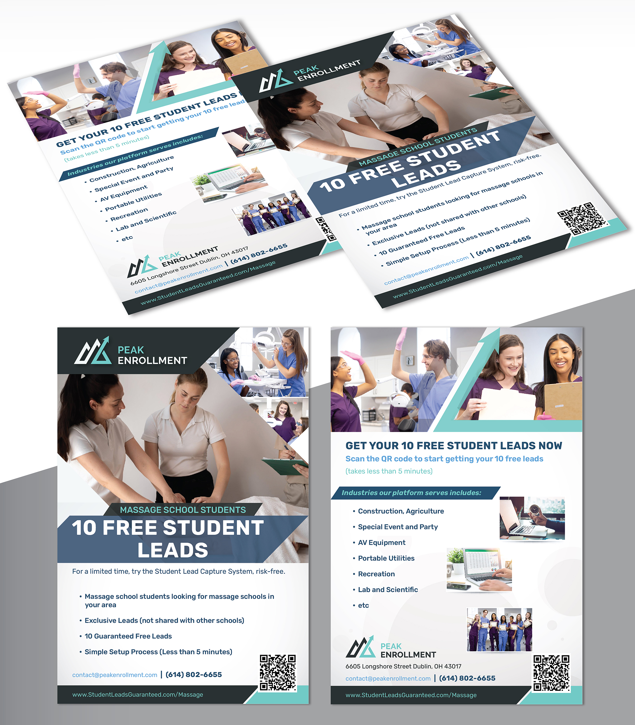 Postcard Design by creativemood438 for Zasady / Peak Enrollment | Design #31249623