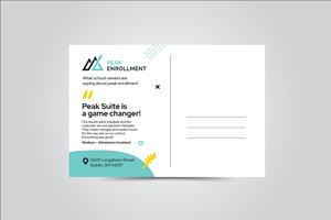 Design de Carte Postale par JK18 pour Zasady / Peak Enrollment | Design : #31297499