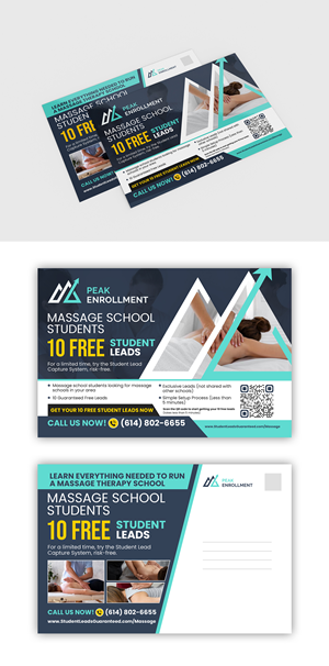 Postcard Design by debdesign for Zasady / Peak Enrollment | Design: #31251572