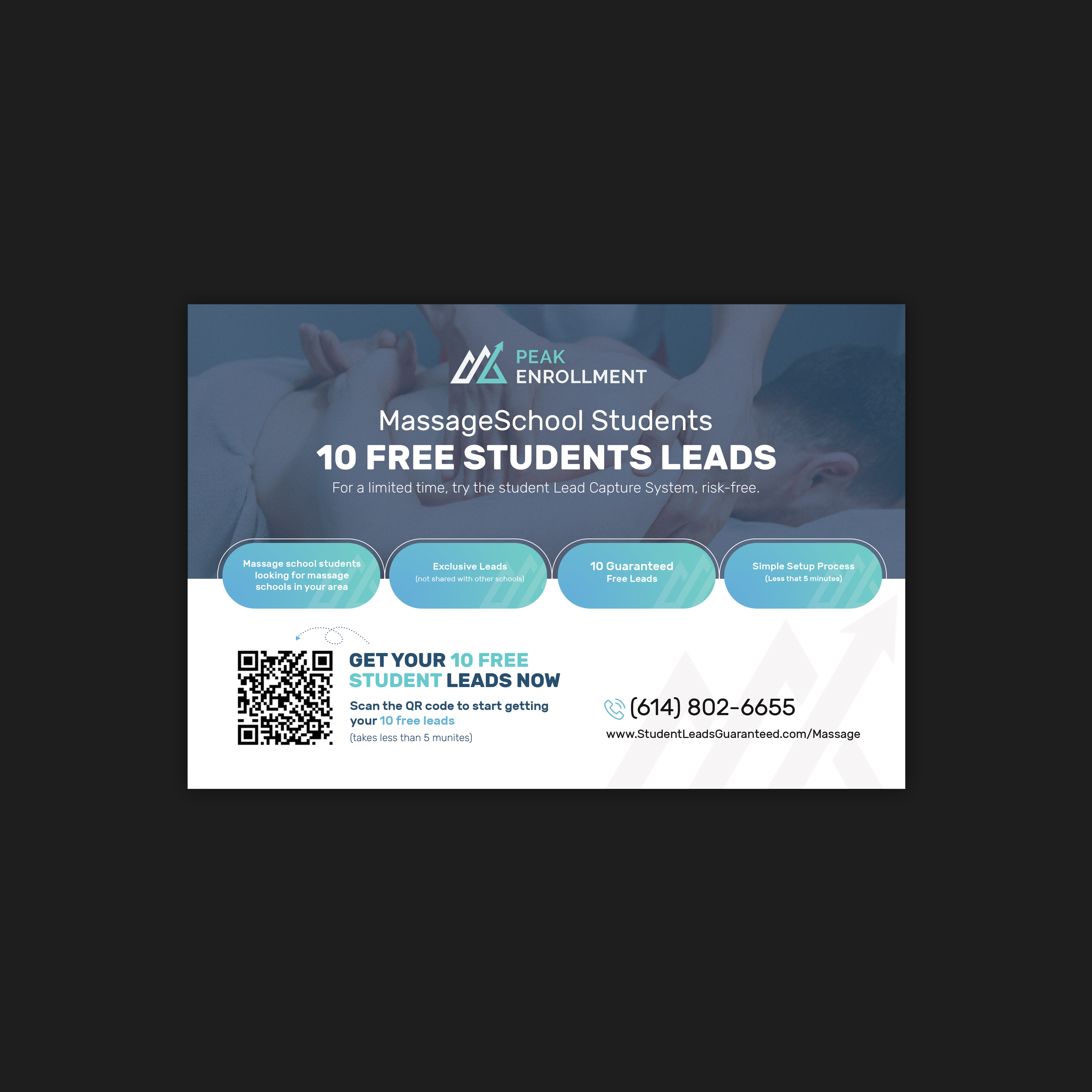Postcard Design by Stan$oul for Zasady / Peak Enrollment | Design #31246979
