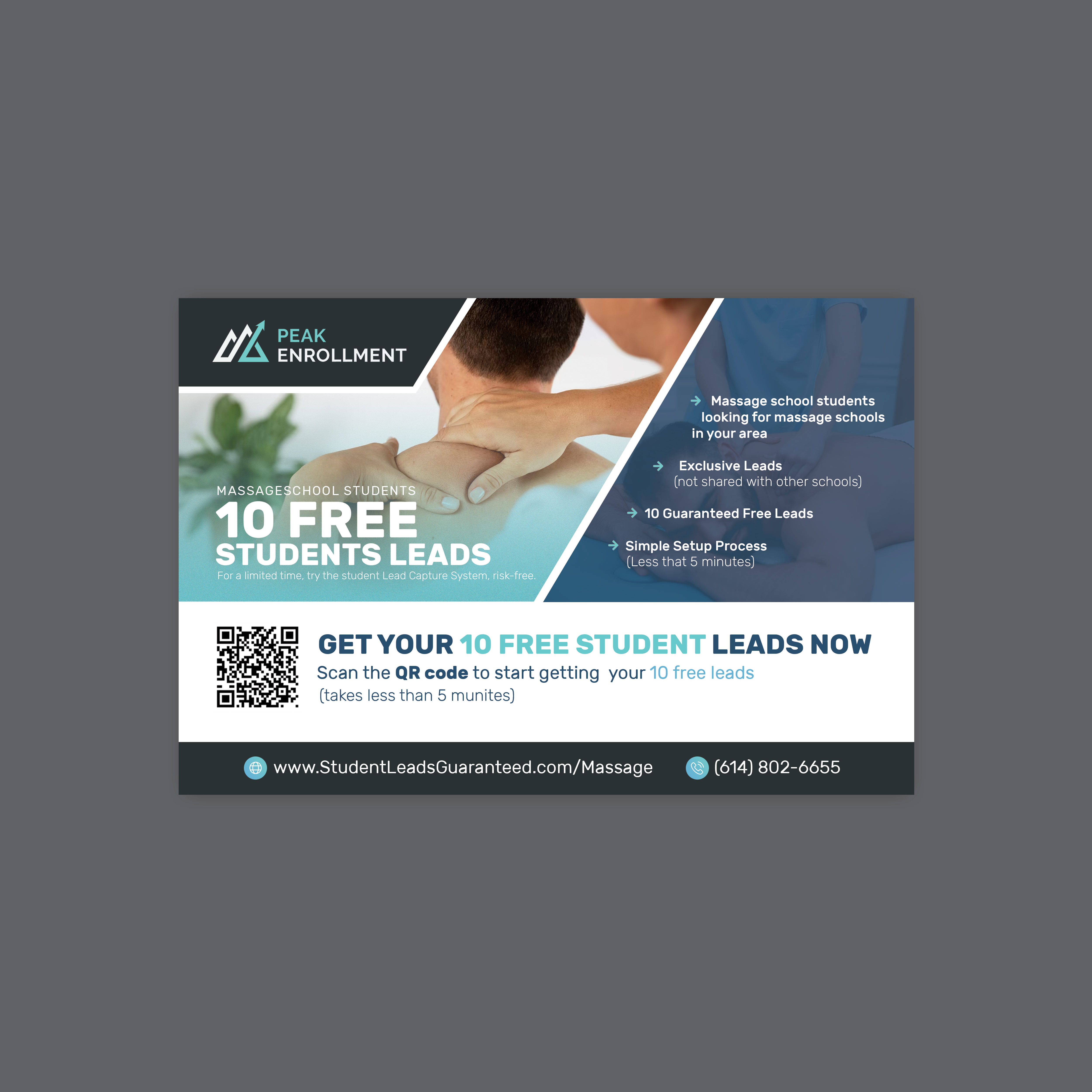 Postcard Design by Stan$oul for Zasady / Peak Enrollment | Design #31247218