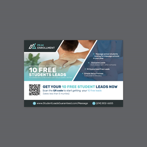 Postcard Design by Stan$oul for Zasady / Peak Enrollment | Design: #31247218